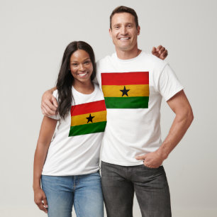Camiseta Bandeira de Ghana