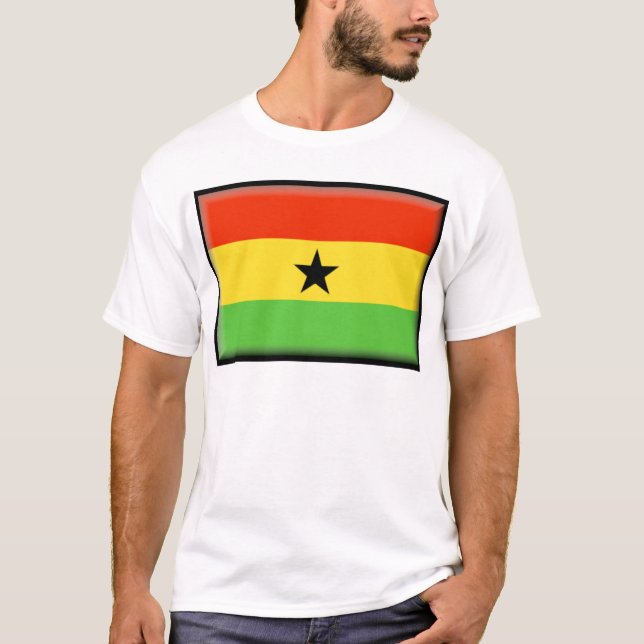 Camiseta Bandeira de Ghana (Frente)