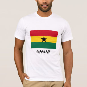 Camiseta Bandeira de Ghana
