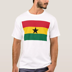 Camiseta Bandeira de Ghana