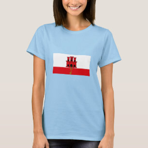 Camiseta Bandeira de Gibraltar