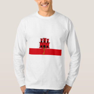 Camiseta Bandeira de Gibraltar