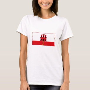 Camiseta Bandeira de Gibraltar