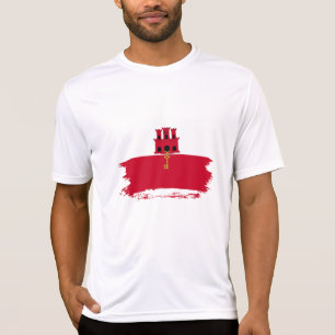 Camiseta bandeira de Gibraltar