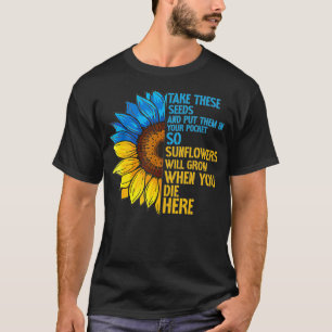 Camiseta Bandeira De Girassol Na Ucrânia Coloca Essas Seme
