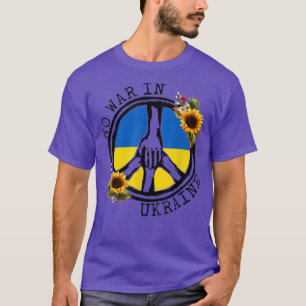 Camiseta Bandeira De Girassol Ucraniano Sem guerra Na Ucrân
