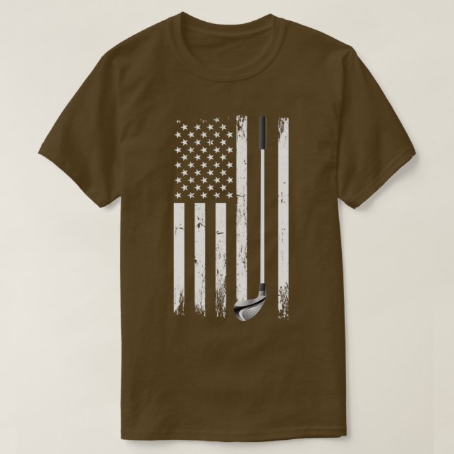 Camiseta Bandeira de Golfe Americana (Frente do Design)