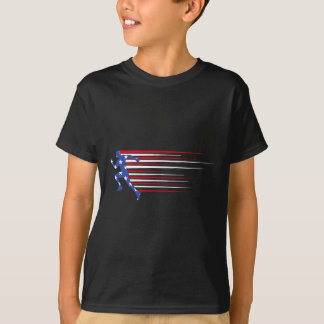 Camiseta Bandeira de Gorila 'merica Óculos de Sol Patriótic