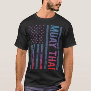 Camiseta Bandeira de gradiente Muay Thai
