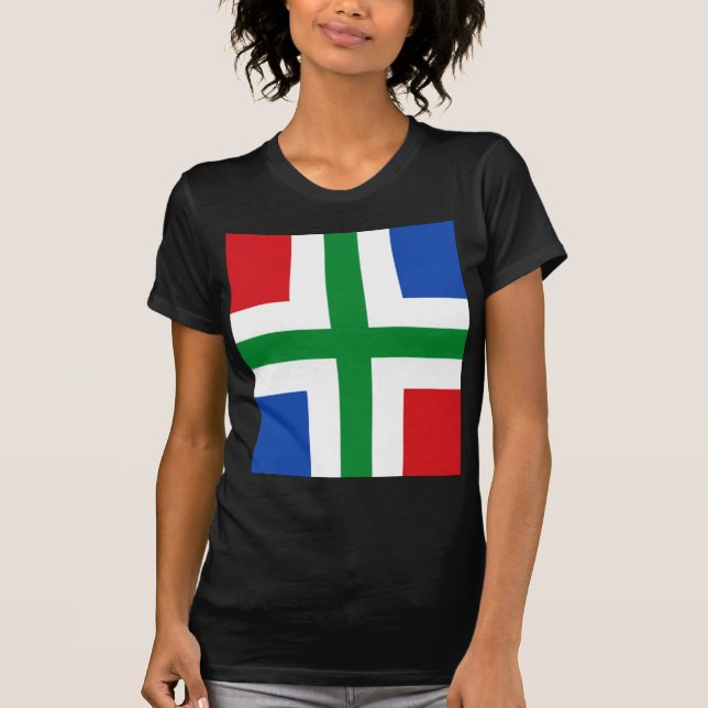 Camiseta Bandeira de Groninga (província) (Frente)