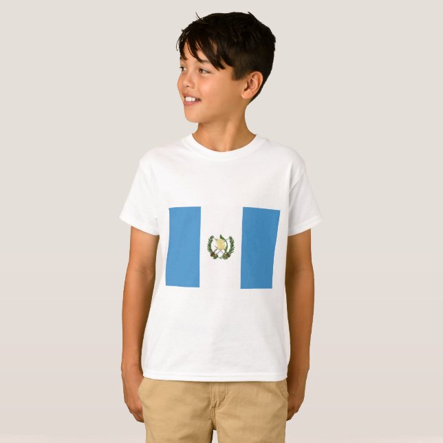 Camiseta Bandeira de Guatemala (Frente Completa)