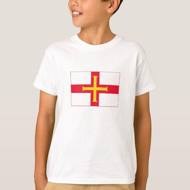 Camiseta Bandeira de Guernsey (Frente)