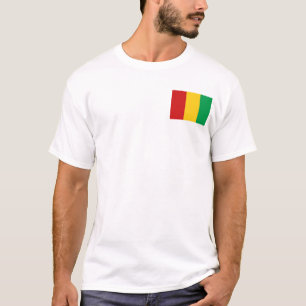 Camiseta Bandeira de Guiné-Conakry e t-shirt do mapa
