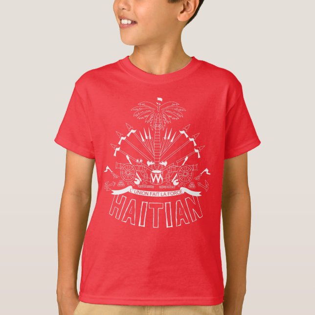 Camiseta Bandeira de Haiti (Frente)