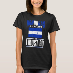 Camiseta Bandeira de Honduras Hondurenho Honduras Está Cham