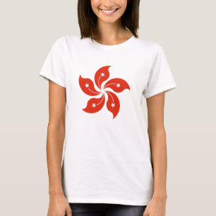 Camiseta Bandeira de Hong Kong