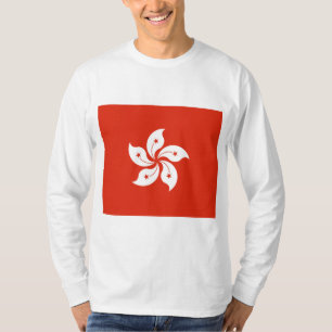 Camiseta Bandeira de Hong Kong