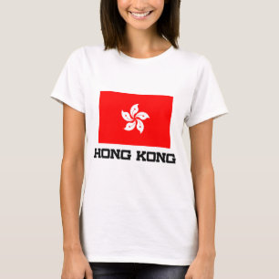 Camiseta Bandeira de Hong Kong