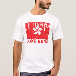 Camiseta Bandeira de Hong Kong