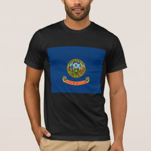 Camiseta Bandeira de Idaho: o Estado Gema, Montanhas do Oes
