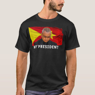 Camiseta Bandeira de igray meu presidente Debretsion I love