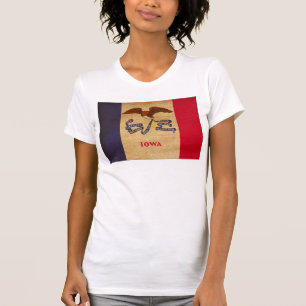 Camiseta Bandeira de Iowa
