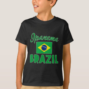 Camiseta Bandeira de Ipanema Beach Rio Brasil
