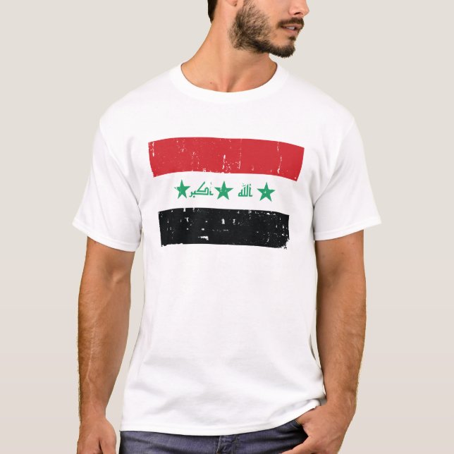 Camiseta Bandeira de Iraque (Frente)