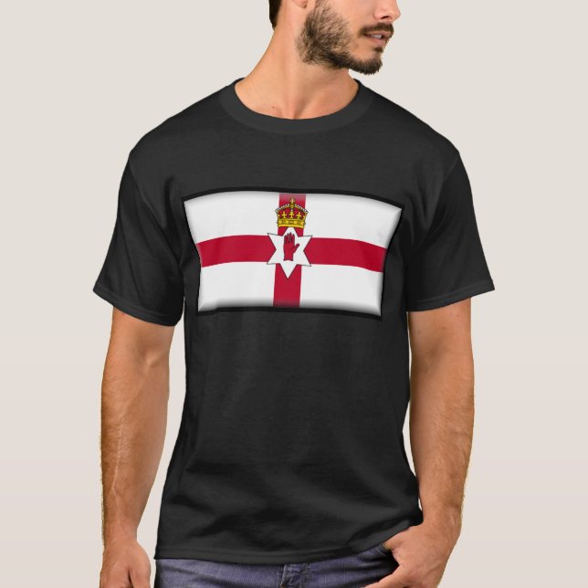 Camiseta Bandeira de Irlanda do Norte (Ulster) (Frente)
