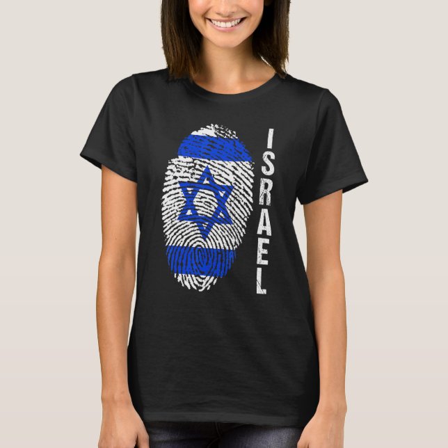 Camiseta Bandeira de Israel (Frente)