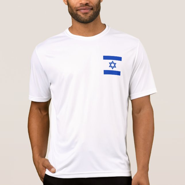 Camiseta bandeira de Israel (Frente)