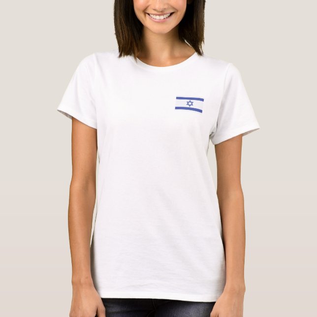 Camiseta bandeira de Israel (Frente)