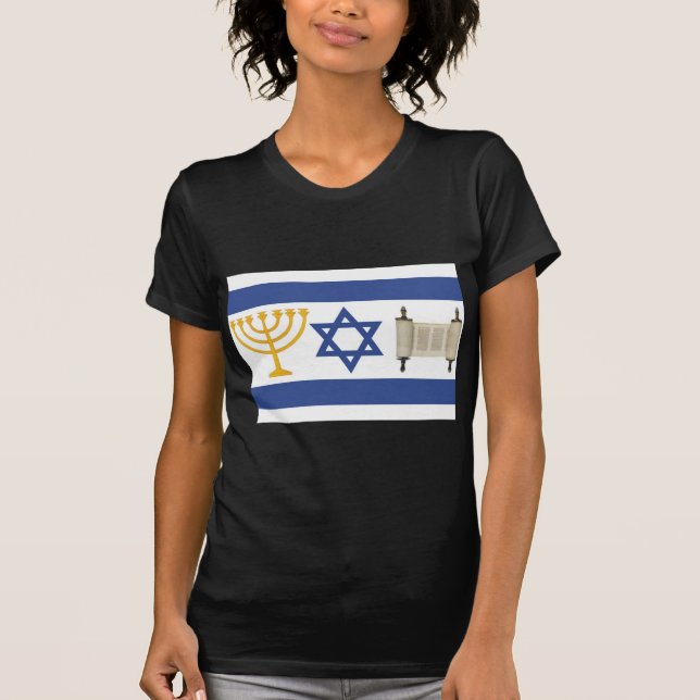 Camiseta Bandeira de Israel (Frente)