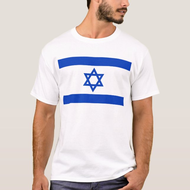 Camiseta Bandeira de Israel (Frente)