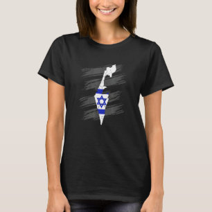 Camiseta Bandeira de Israel Jerusalém Hebraico Verdadeiro J