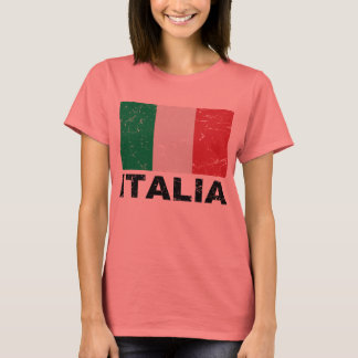 Camiseta Bandeira de Itália Vintage