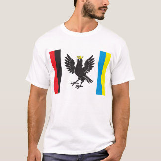 Camiseta Bandeira de Ivano-Frankivsk Oblast, Ucrânia