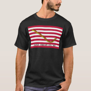 Camiseta Bandeira de Jack do marinho - não pise em mim