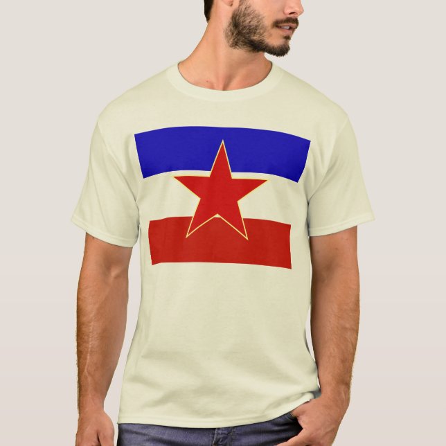 Camiseta Bandeira de Jugoslávia (Frente)