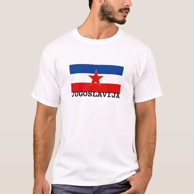 Camiseta Bandeira de Jugoslávia (1945-1992) (Frente)