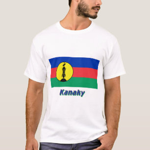 Camiseta Bandeira de Kanaky com nome