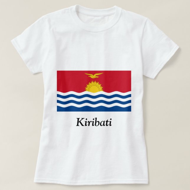 Camiseta Bandeira de Kiribati (Frente do Design)