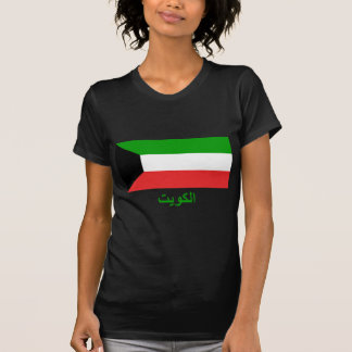 Camiseta Bandeira de Kuwait com nome no árabe