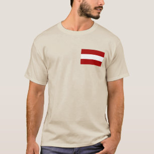 Camiseta Bandeira de Latvia