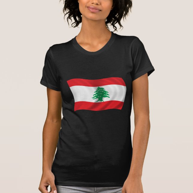 Camiseta Bandeira de Líbano (Frente)