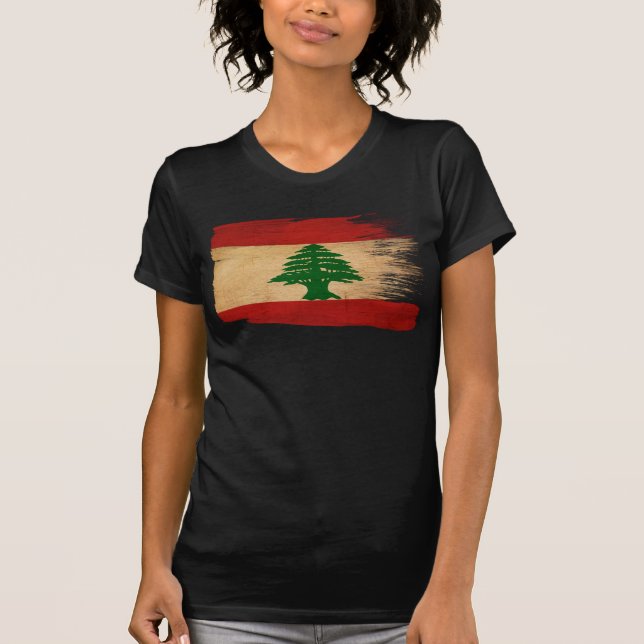 Camiseta Bandeira de Líbano (Frente)
