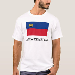 Camiseta Bandeira de Liechtenstein