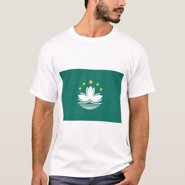Camiseta Bandeira de Macau (região chinesa) (Frente)