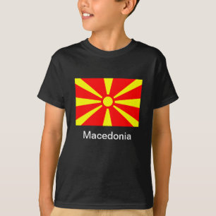 Camiseta Bandeira de Macedónia