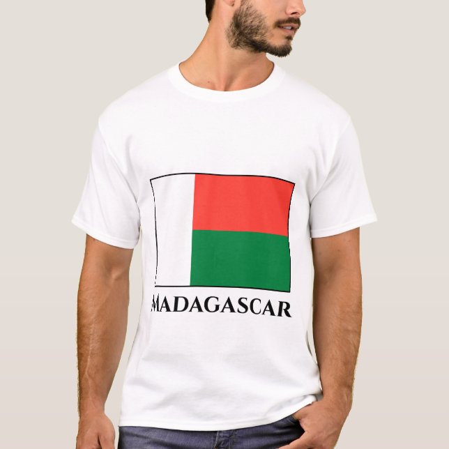 Camiseta Bandeira de Madagáscar (Frente)